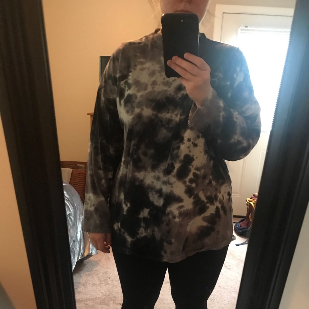 Free People Tie Dye Top Oversized